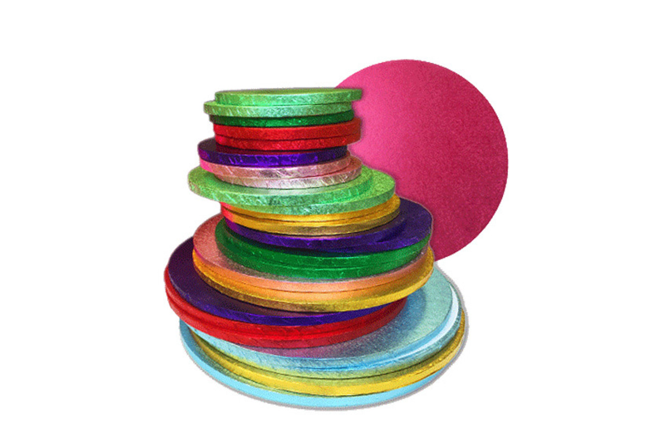 Round Coloured Cake Boards